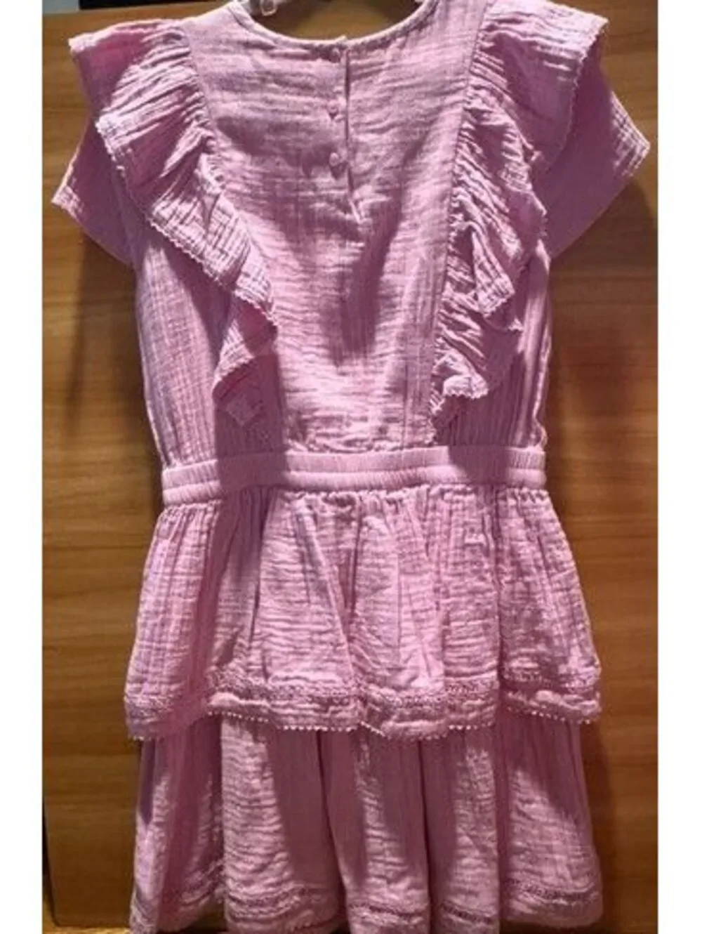 GAP Kids Girls Pink Ruffle Dress XXL (14-16)